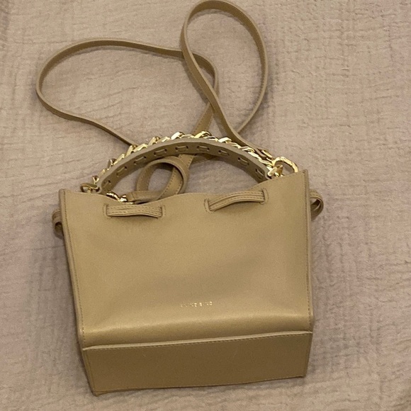 Anine Bing leather Ursula beige bag . Worn once . - Picture 2 of 8